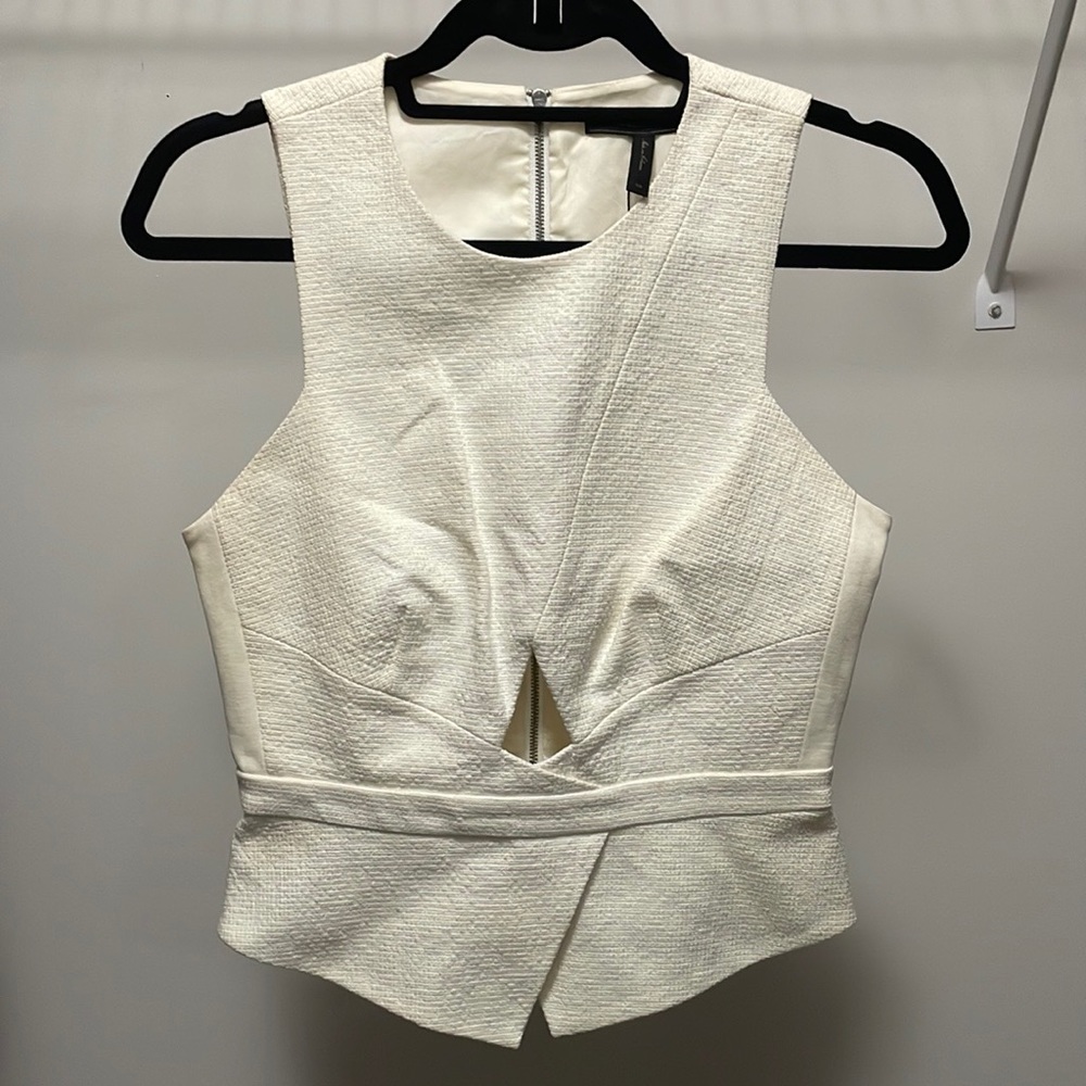 BCBG Off White Top